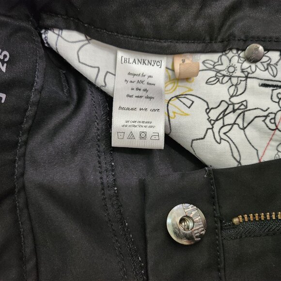 Heavy Satin Like Black Pants in a *Jeans Style* Cut - Picture 8 of 8